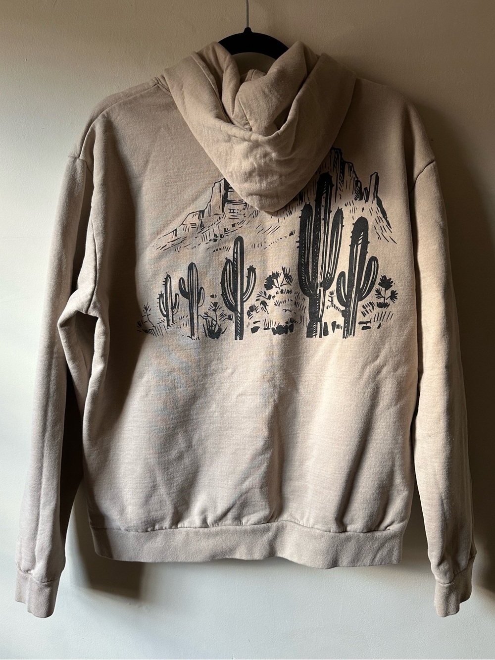 Call Your Mother Desert Landscape Cotton Hoodie